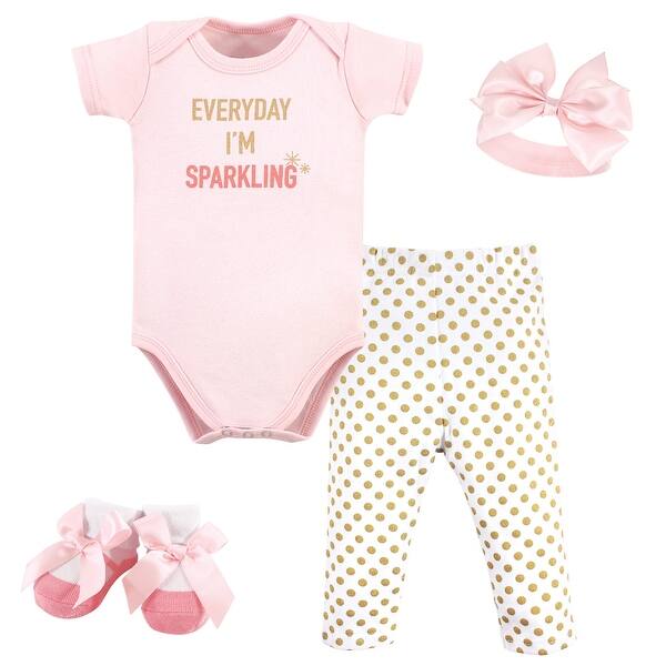 slide 1 of 1, Little Treasure Baby Girl Boxed Gift Set, Sparkling, 0-6 Months - Sparkling 0-6 Months - Sparkling
