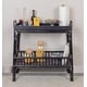 preview thumbnail 11 of 15, 2-Tier Rattan Bar Storage Tray
