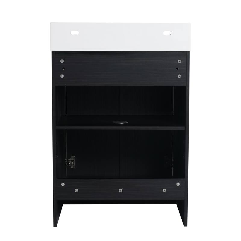 Malwee 24"/30"/36"/48" Bathroom Vanity with Sink, FreeStanding Vanity with Soft Close Doors and adjustable shelf