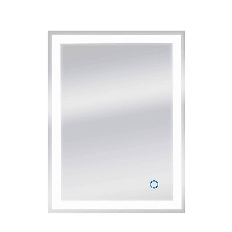 Dyconn Faucet Edison Wall-mounted LED Backlit Tri-Color Mirror - Clear