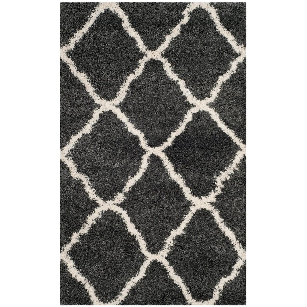 SAFAVIEH Hudson Shag Athena Trellis 2-inch Thick Rug - 2'3" x 3'9"