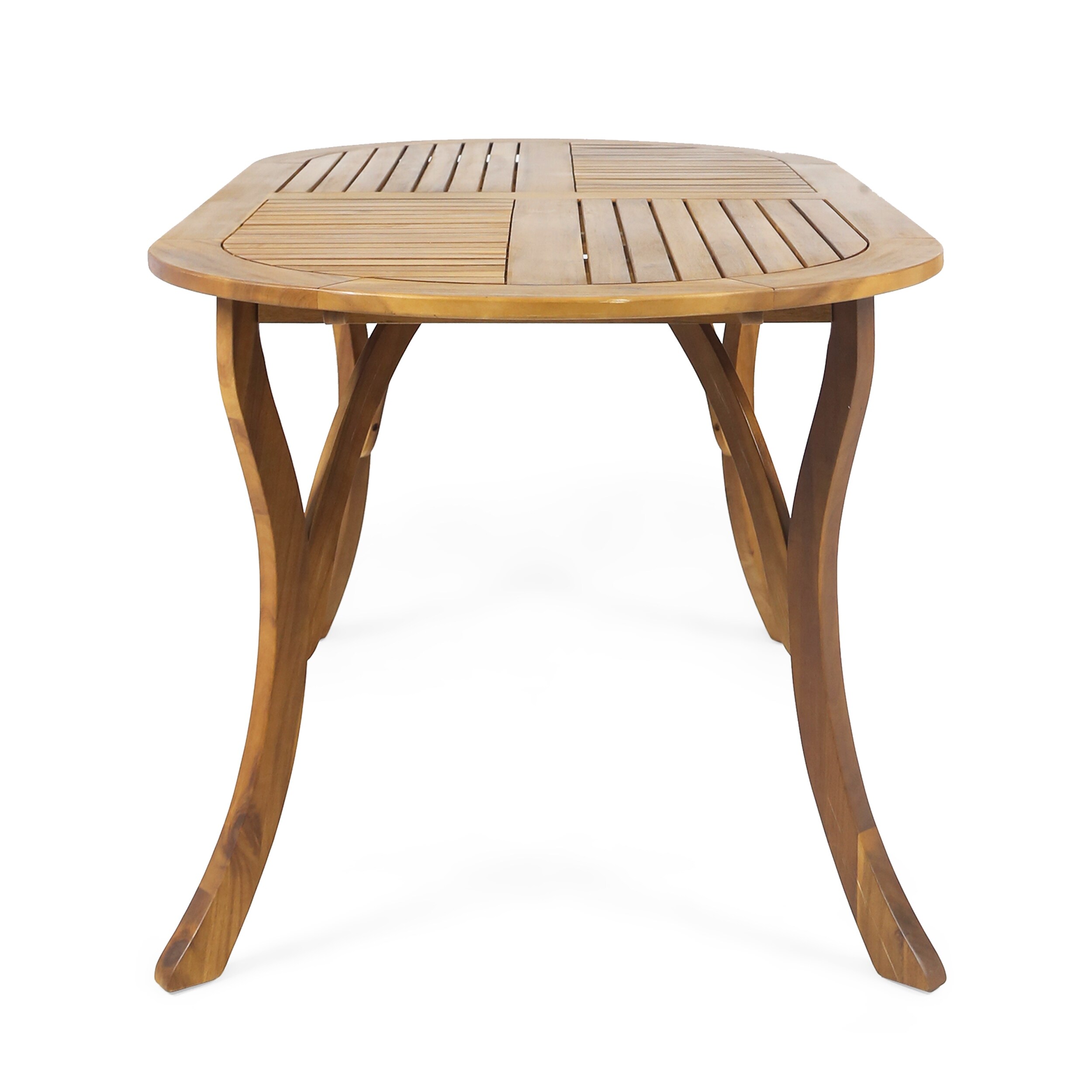 Oval Teak Veneer Dining Table - Bed Bath & Beyond - 40752013
