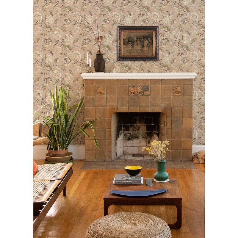 Chesapeake Bohemian Blush Jacobean Wallpaper