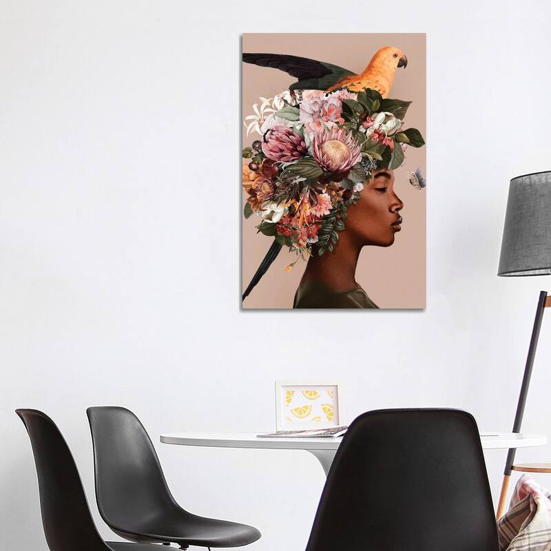 iCanvas "Woman And Flowers IV" by Danilo de Alexandria Canvas Print - 40x26x1.5