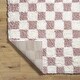 preview thumbnail 42 of 48, Livabliss Urban Shag Scandinavian Checkered Area Rug.