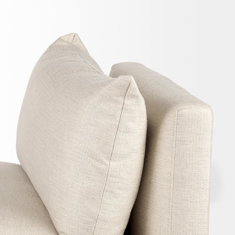 Valence 38.2L x 38.6W x 28.3H Beige Armless Sectional Piece - 39.76 x39.76 x32.28