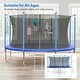 preview thumbnail 5 of 14, 10FT 12FT 14FT 16FT Trampolines for Kids & Adults