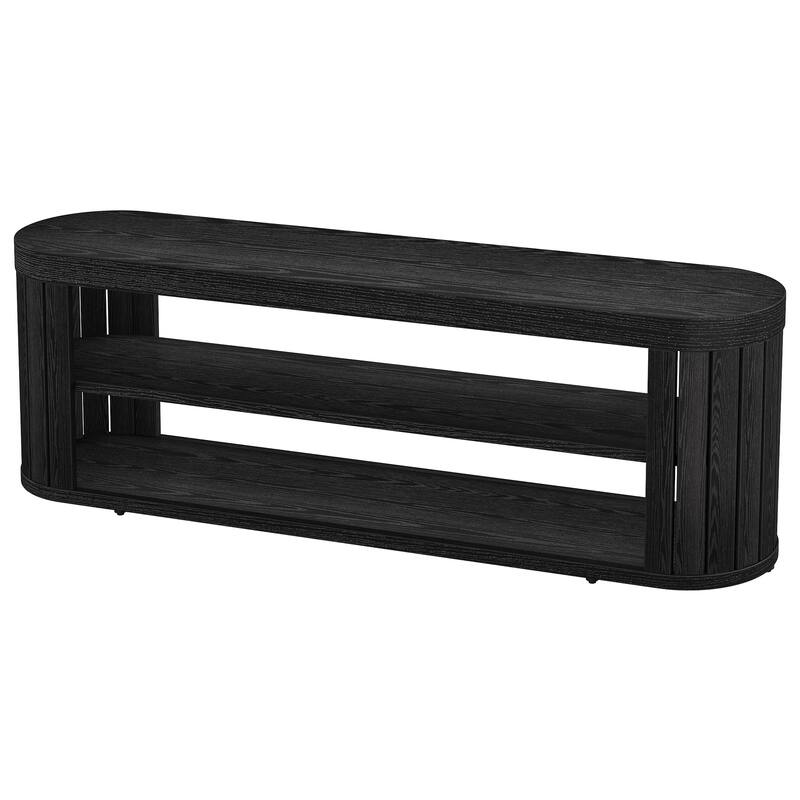 TV Stand, Storage Shelf Media Console, Living Room Bedroom Entertainment Center Accent Television Stand