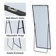 preview thumbnail 14 of 42, 64"x21" Full Length Floor Mirror with Stand Aluminum Alloy Frame,Wall-Mounted Mirror