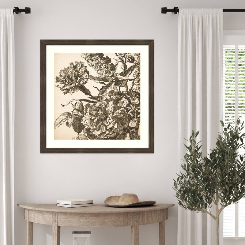Urn Arrangement No. 3 by Wild Apple Portfolio Wood Framed Wall Art Print