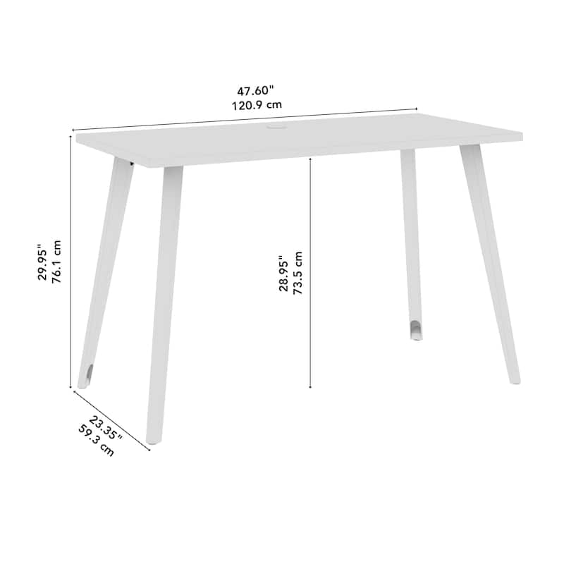 Bush Business Furniture Vista 48W Office Desk with Splayed Metal Legs