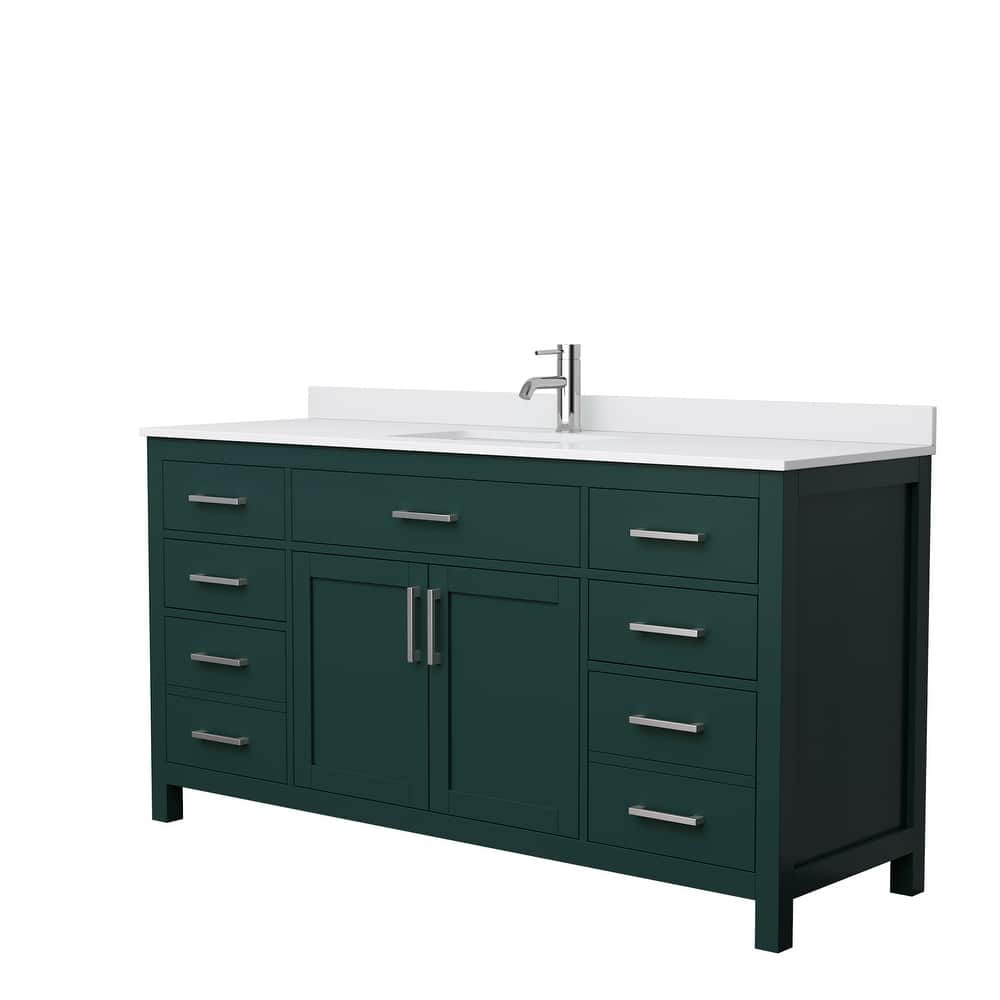 Beckett 66 Inch Single Vanity, Cultured Marble Top