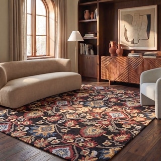 SAFAVIEH Fiorello Handmade Blossom French Country Wool Area Rug