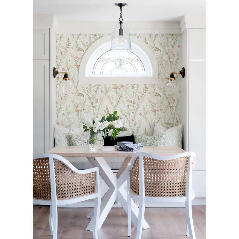 Botanical Gloucester Hillaire Wheat Meadow 33 ft L X 20.5 in W Wallpaper.