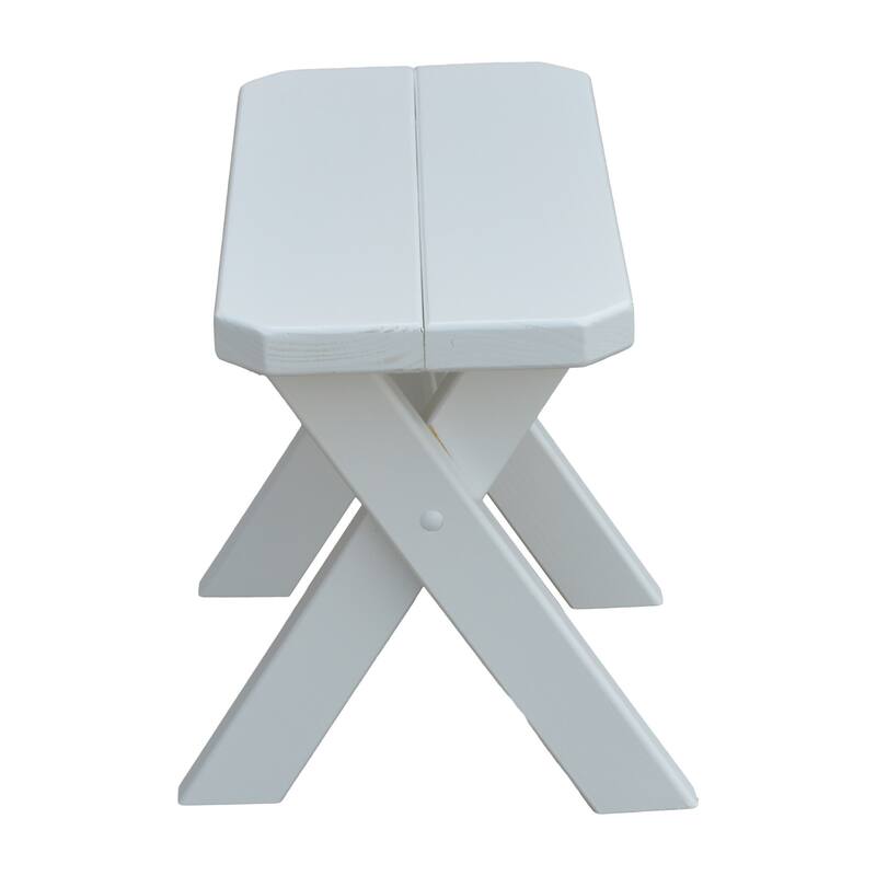 Pine 2' Crossleg Bench