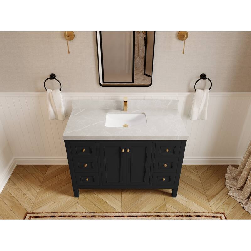 Willow Collections 48 in. W x 22 in. D Nashville Single Sink Bathroom Vanity with Countertop