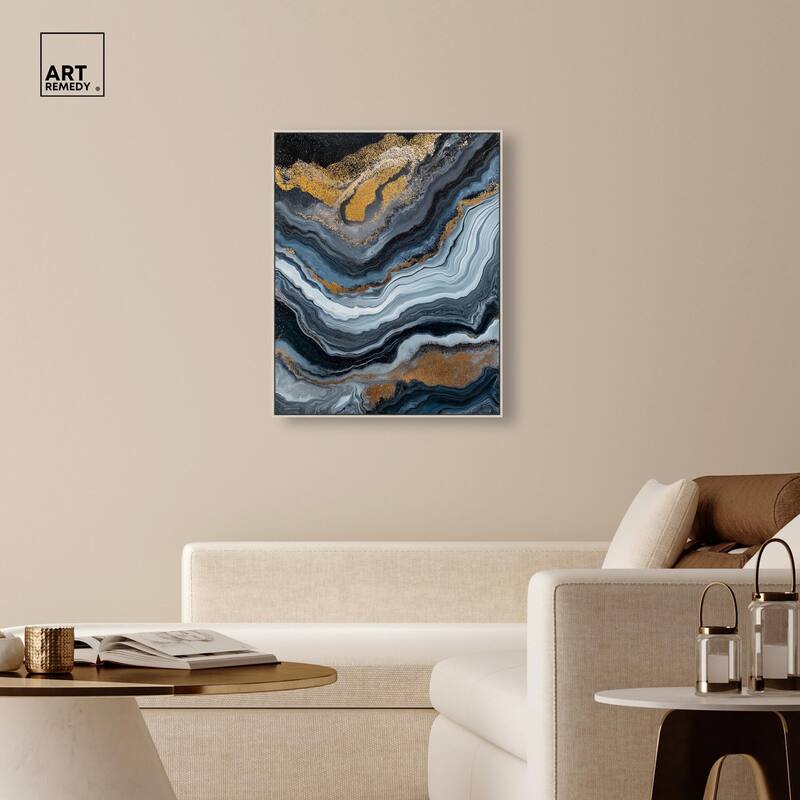 Acrylic Flow II Canvas by Art Remedy