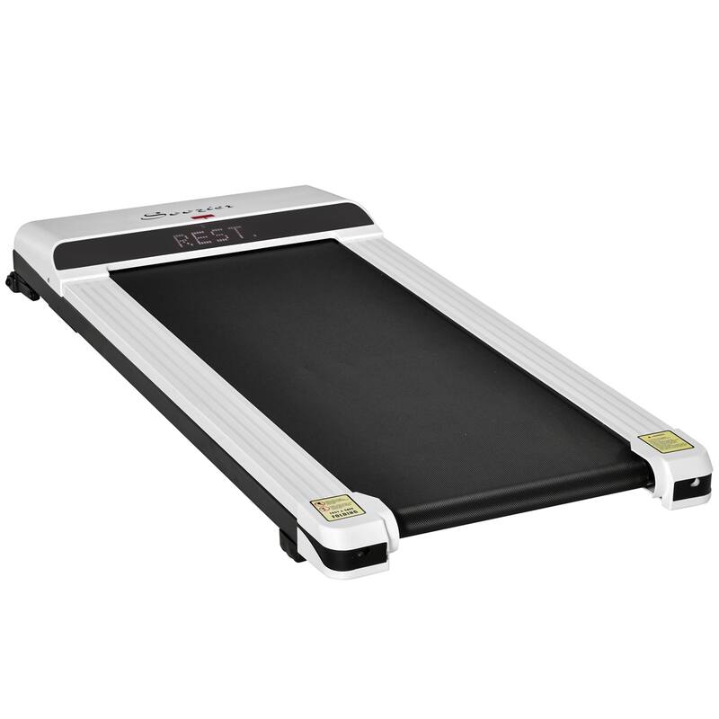 Under Desk Walking Pad Treadmill Portable Running Machine with Remote and Wheels, 2.5HP Walking Jogging Treadmills