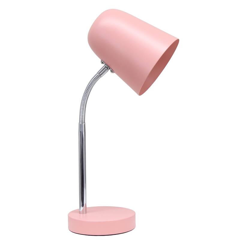 Gooseneck Desk Lamp with Adjustment Shade - 15.25" - Pink