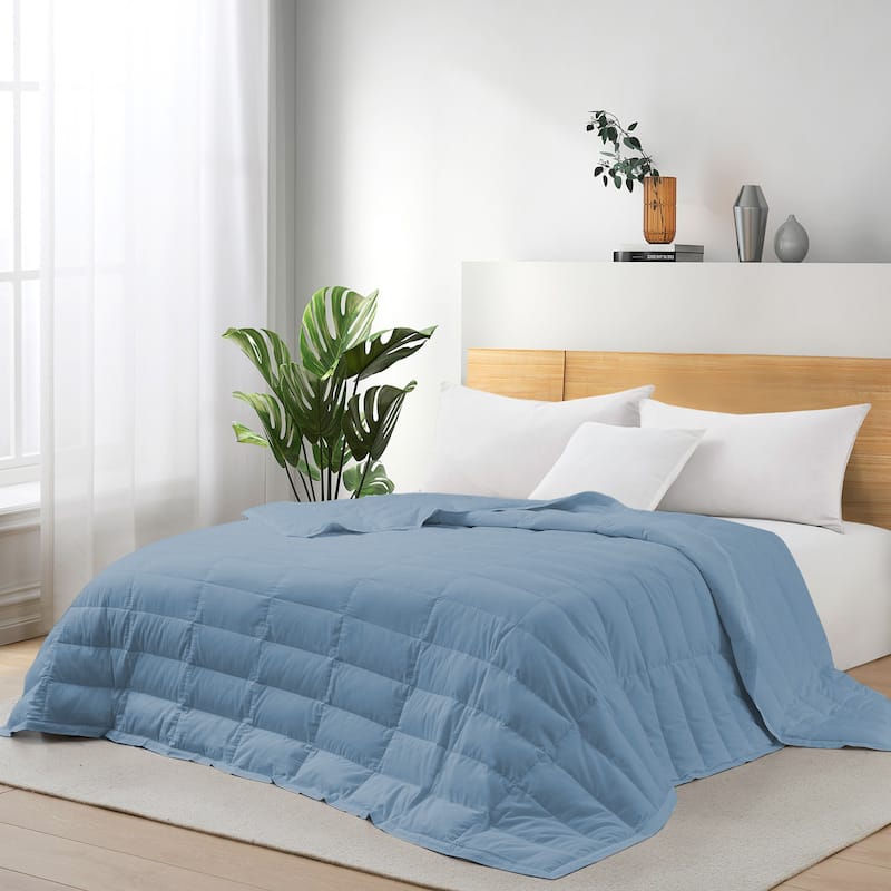 Hotel Luxury Down Cooling Blanket, Breathable Silky Soft & Smooth Lyocell Fabric
