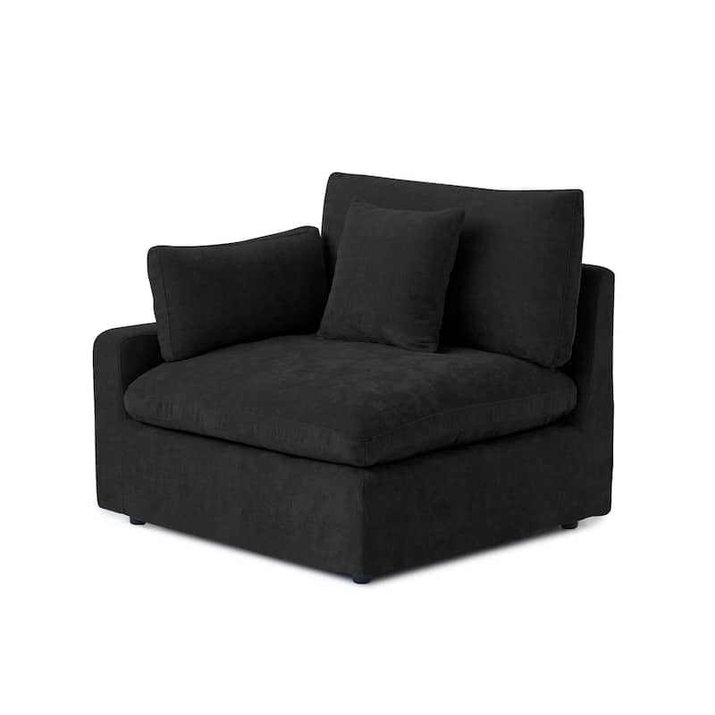 Large Linen Corner Sectional Sofa Couch for Living Room Set