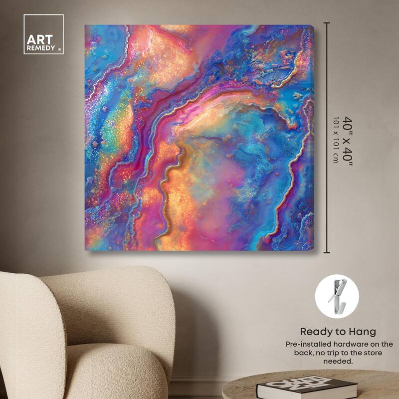 Glittering Spectrum II Canvas by Art Remedy, Gallery Wrapped