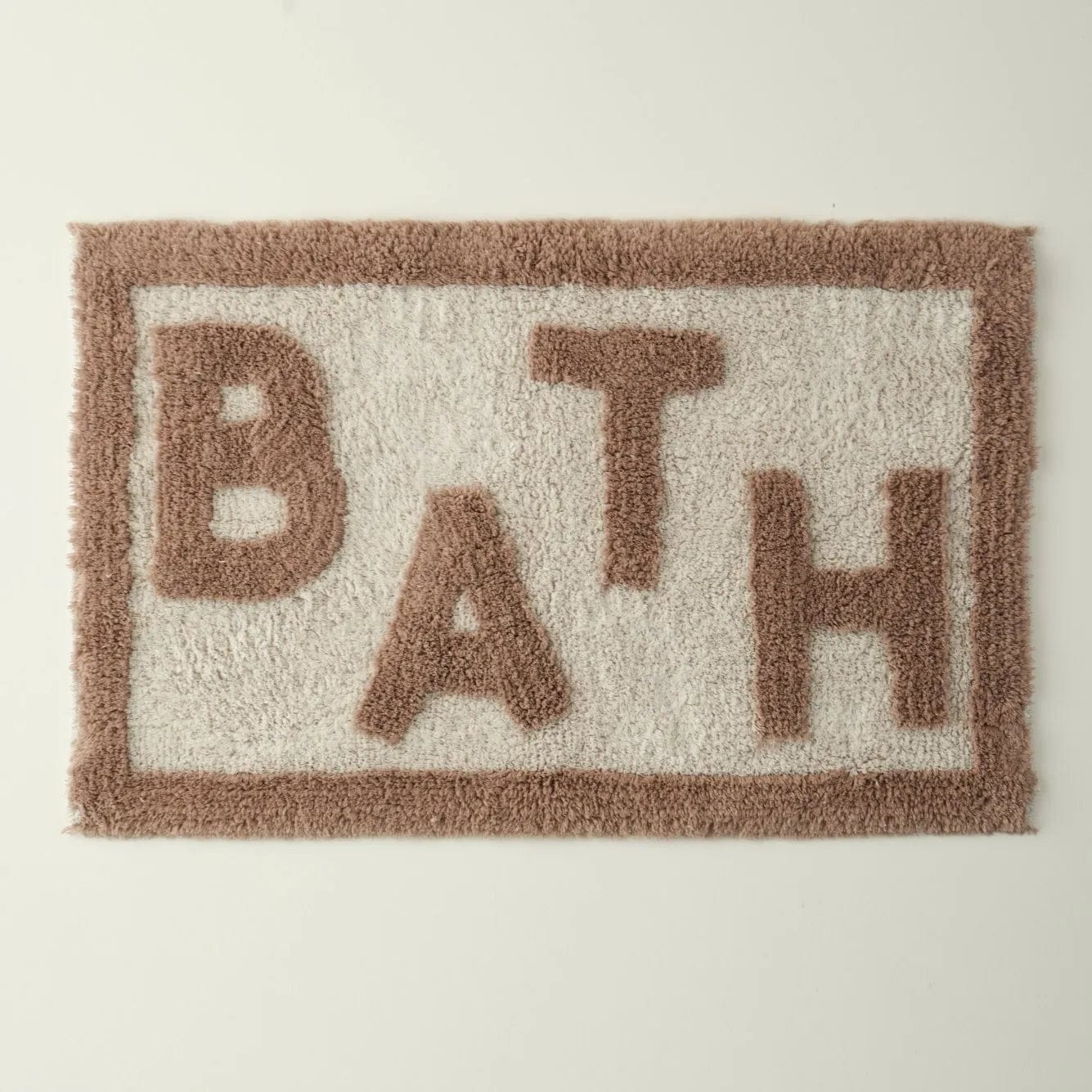"Bath" Cotton Bath Mat