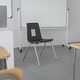 preview thumbnail 4 of 22, Advantage Student Stack School Chair - 16-inch Black