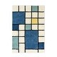 preview thumbnail 1 of 4, Mid-Cen Grid Kids Rug - Nico & Yeye - 4' x 6'