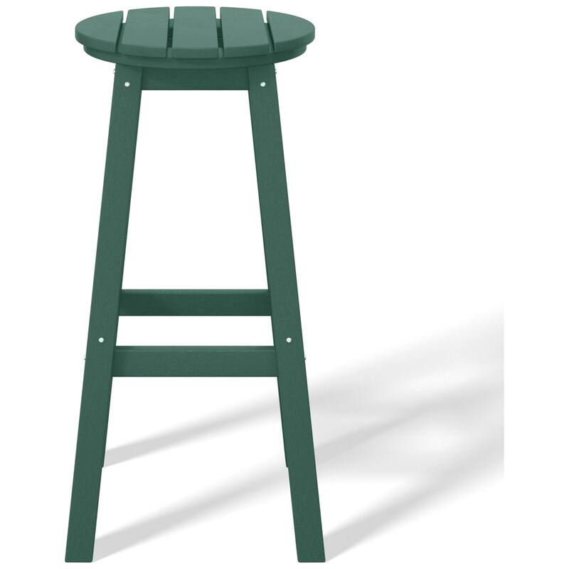 Laguna Hdpe All Weather Outdoor Patio 29" Round Bar Stool (Set Of 3)