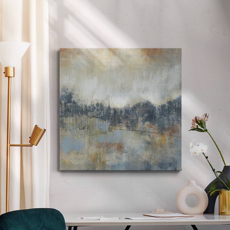 Cool Grey Horizon I-Premium Gallery Wrapped Canvas - Ready to Hang