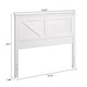 preview thumbnail 42 of 65, Farmhouse Solid Wood Headboard