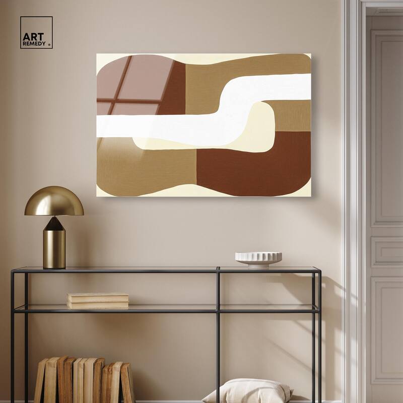 Minimal Wavy III Acrylic by Art Remedy, Ready to Hang
