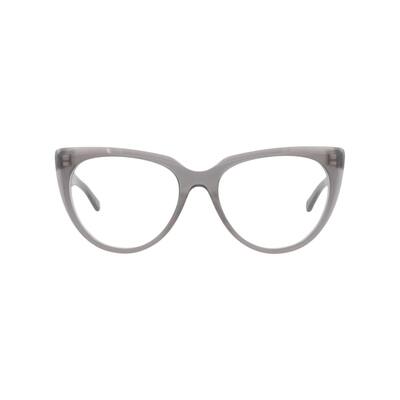Balenciaga Cat Eye-Frame Acetate Optical Frames, Transparent Lens, Shiny Milky Asphalt Frame