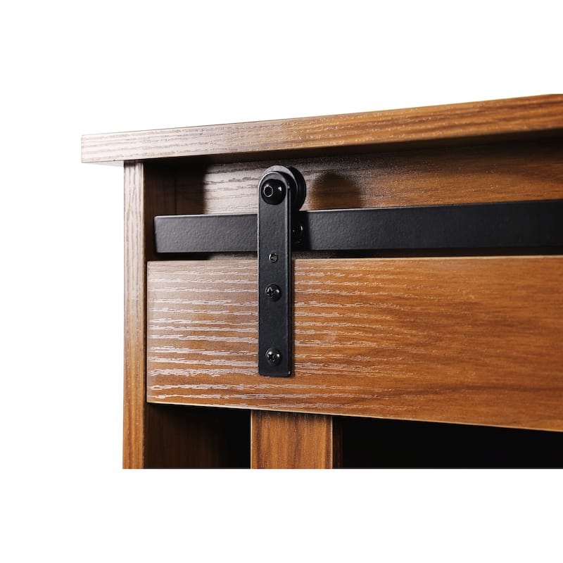 59" Farmhouse TV Stand with Adjustable Shelf for TVs Up to 65"