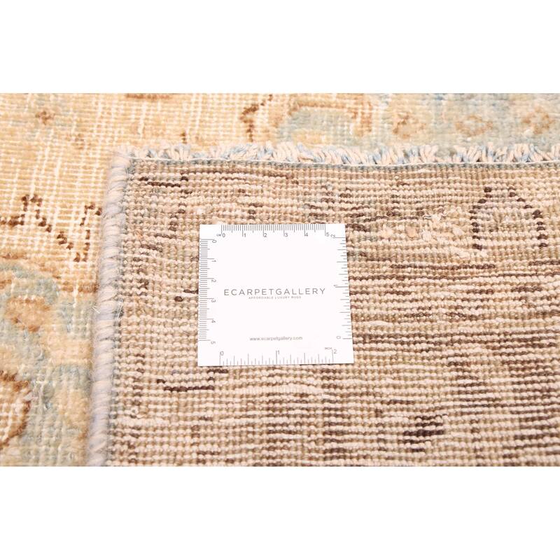 ECARPETGALLERY Hand-knotted Antalya Vintage Beige Wool Rug - 7'7 x 11'0