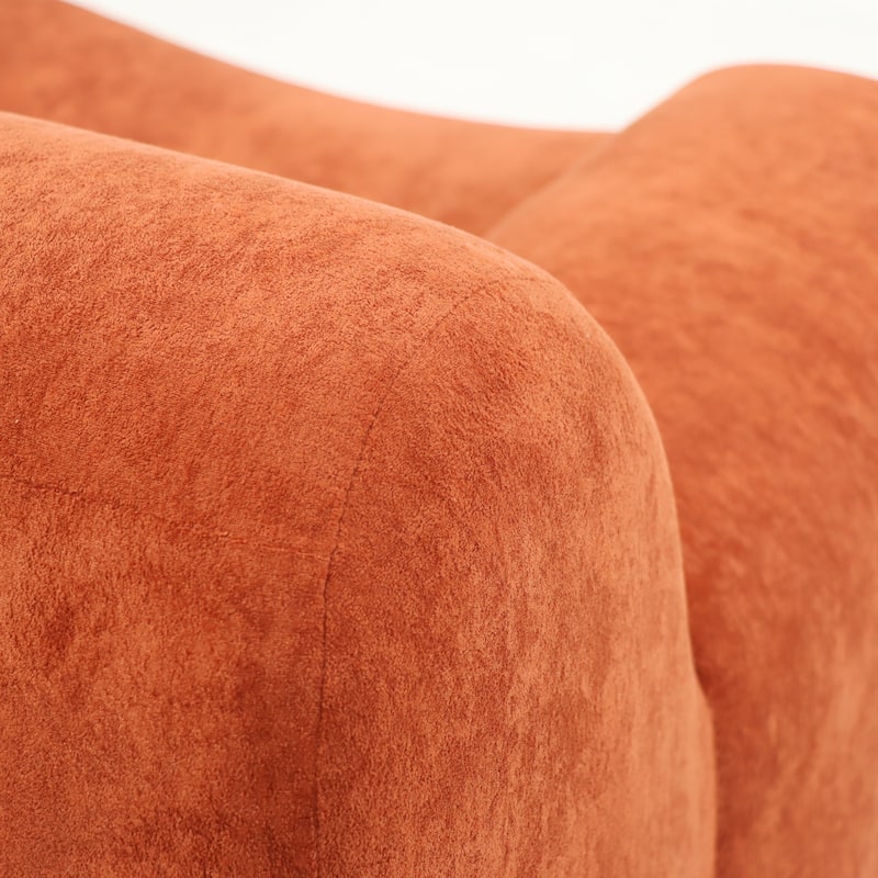 Chenille Accent Chair, Comfy Cloud Sofa Chair, Modern Armchair Boneless Reading Chairs