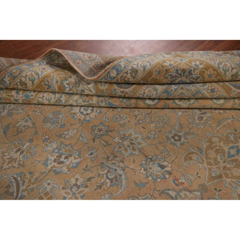 Traditional Najafabad Persian Vintage Rug Handmade Wool Carpet - 11'0" x 16'4"