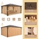 preview thumbnail 17 of 133, EROMMY Hardtop Gazebo,Outdoor Pergola with Double Roof & Netting & Curtains,Heavy Duty Canopy for Patio, Backyard, Pool party
