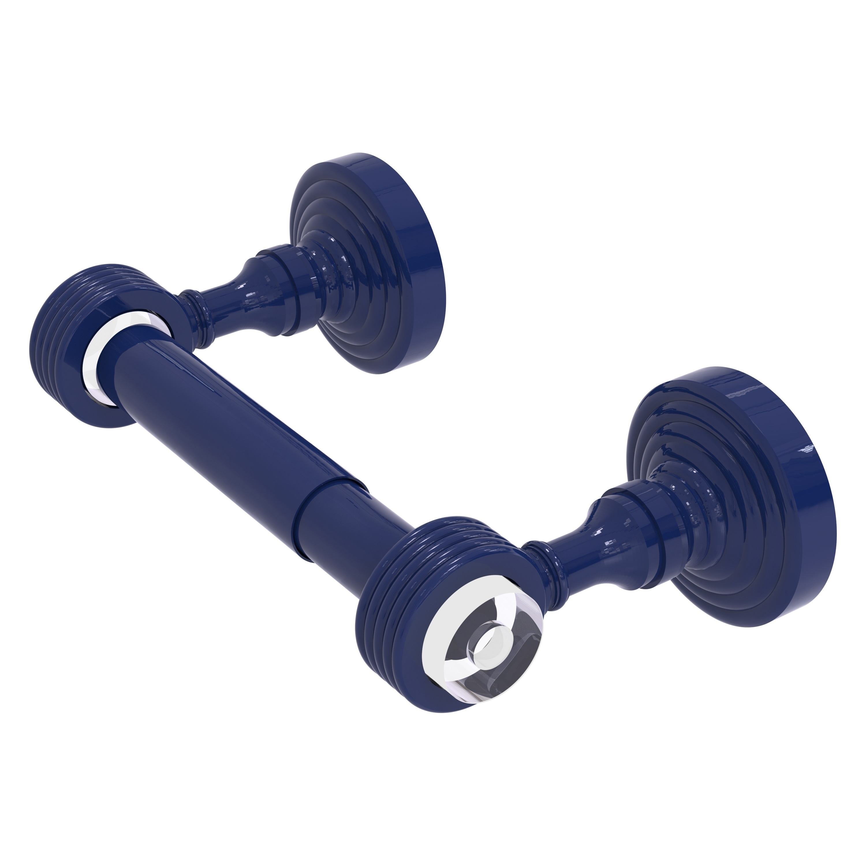 Allied Brass Pacific Grove Collection Two Post Toilet Paper Holder with Grooved Accents