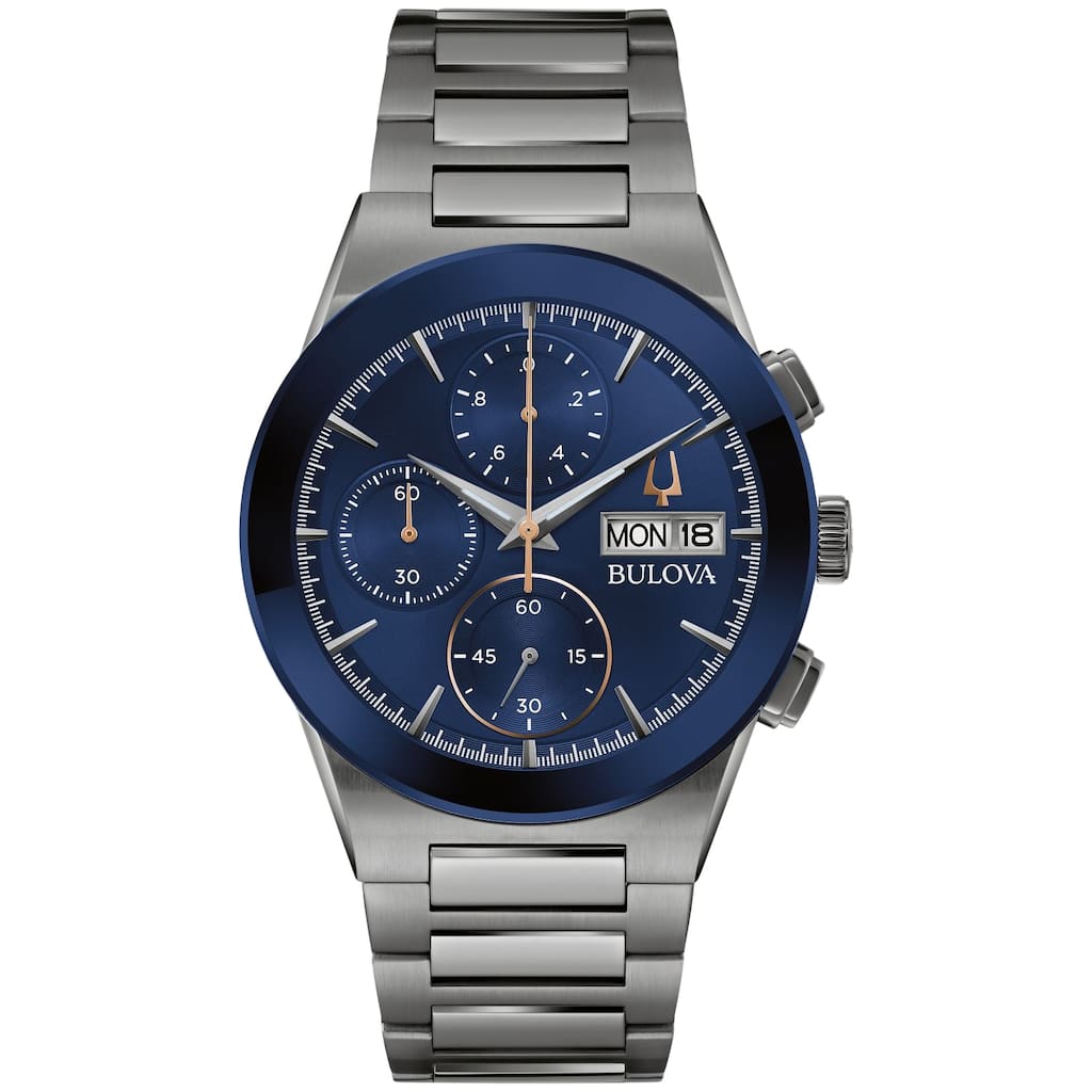 Bulova Men's Millenia Blue Dial Watch - 98C143 - 6 (36)