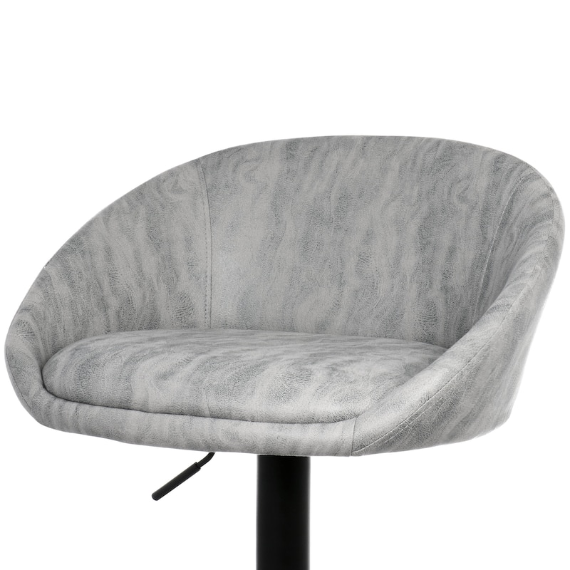 2 Piece Cloth Adjustable Bar Stools