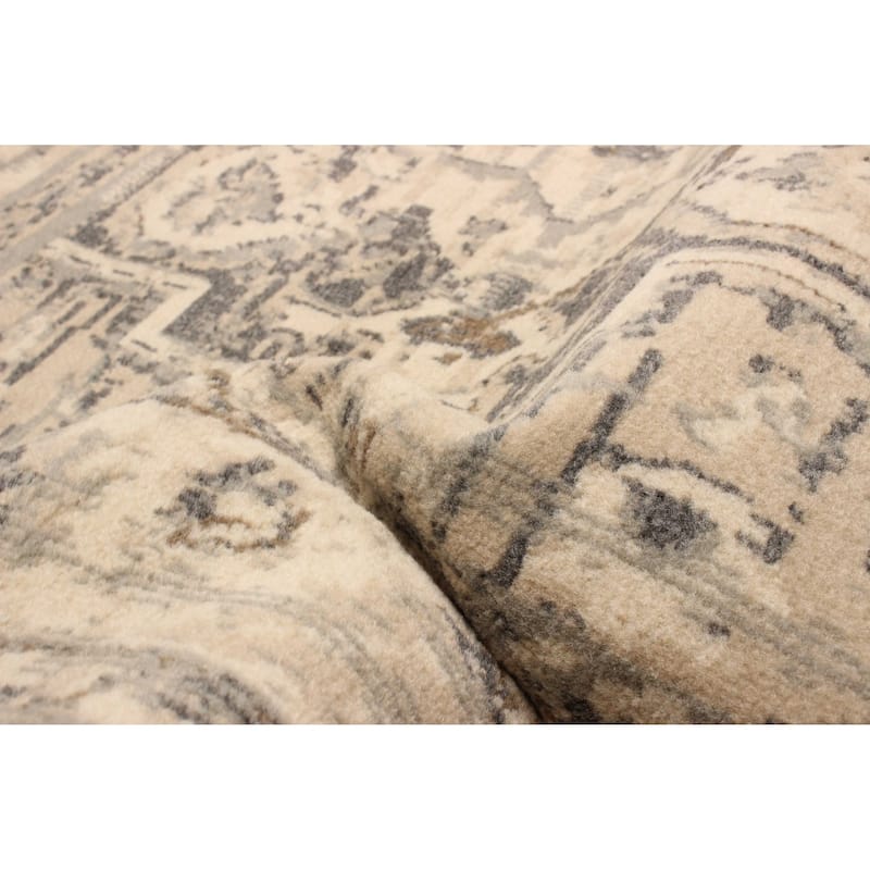 ECARPETGALLERY Machine Woven Priya Grey Area Rug