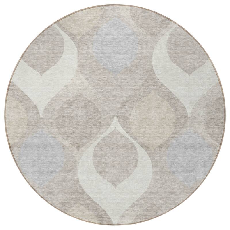 HomeRoots Ogee Transitional Rectangle Outdoor Rug