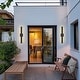 preview thumbnail 18 of 94, Aluminum LED Outdoor Wall Sconce Black Exterior Wall Light (1 / 2Pack)