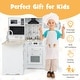 preview thumbnail 6 of 8, Gymax Kid's Corner Kitchen Playset Wooden Chef Play w/ Stove Utensils