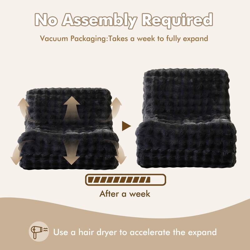 XIZZI Bean Bag Chair for Living Room Soft Plush Lounge Seating