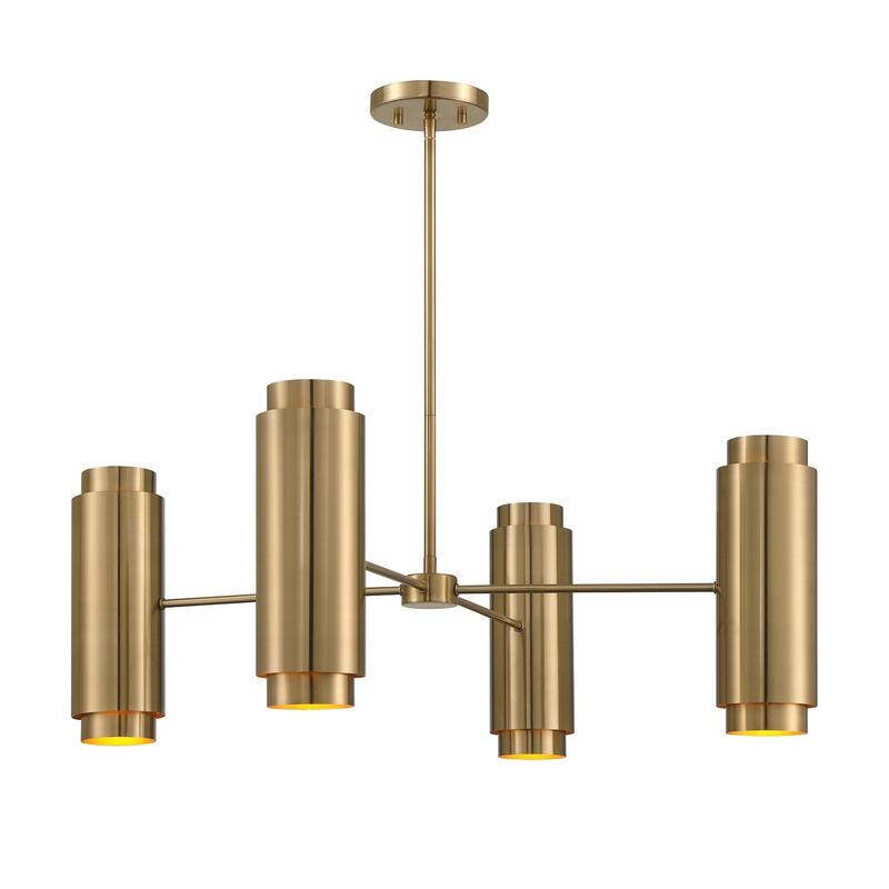 Lio 8-Light Chandelier in Noble Brass by Breegan Jane