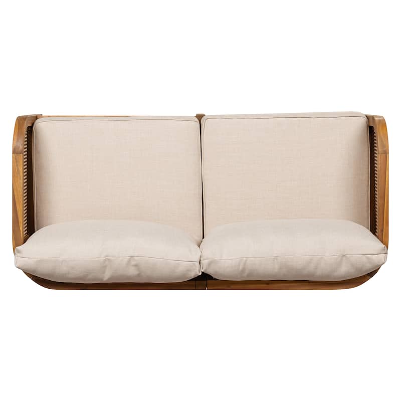 Christopher Knight Home - Isabella Outdoor Acacia Wood Patio Loveseat