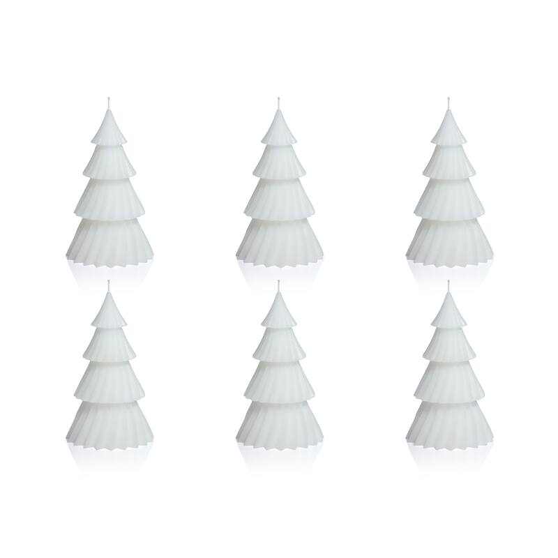 Twinkle Tree Decorative Holiday Candles, Set of 6
